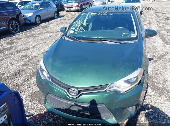 2T1BURHE1GC650229 2016 TOYOTA COROLLA Green Vista del cuadro de instrumentos