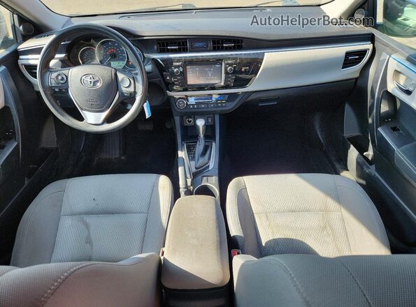 2T1BURHE1GC677138 2016 TOYOTA COROLLA Blue Dashboard view
