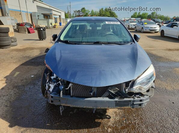 2T1BURHE1GC677138 2016 TOYOTA COROLLA Blue Front view