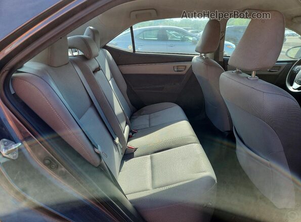 2T1BURHE1GC677138 2016 TOYOTA COROLLA Blue Rear seats view