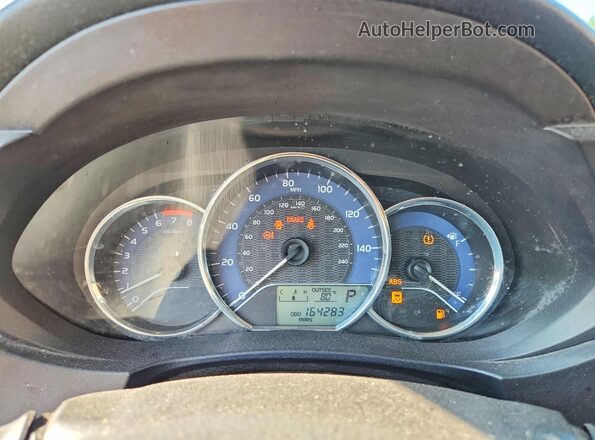 2T1BURHE1GC677138 2016 TOYOTA COROLLA Blue Instrument cluster view