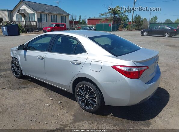 2T1BURHE1GC743039 2016 TOYOTA COROLLA Silver Rear left