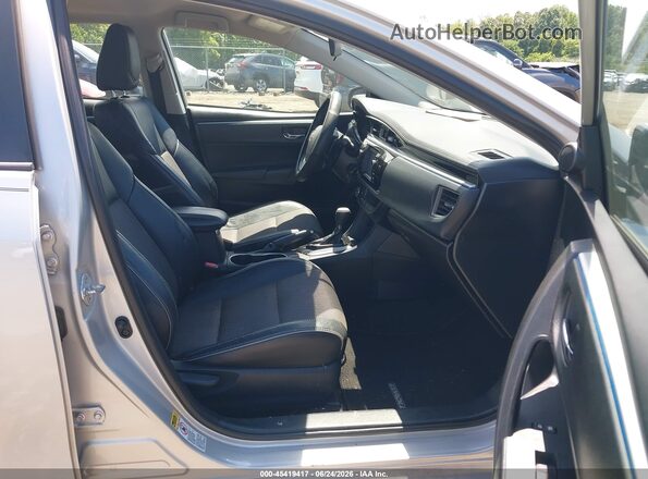 2T1BURHE1GC743039 2016 TOYOTA COROLLA Silver Front interior view