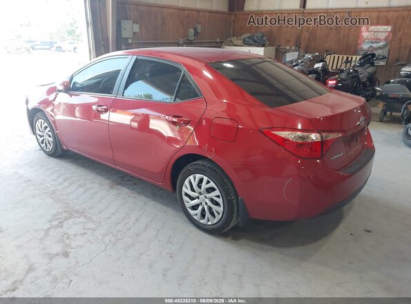 2T1BURHE1HC757296 2017 TOYOTA COROLLA Red Trasero izquierdo