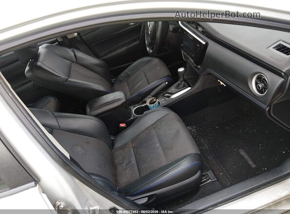 2T1BURHE1HC833650 2017 TOYOTA COROLLA Silver წინა სალონის ხედი