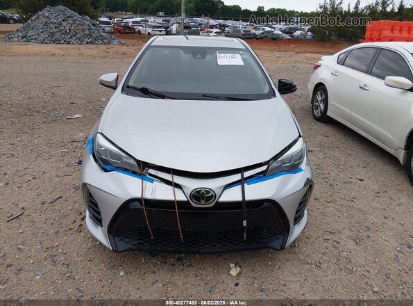 2T1BURHE1HC833650 2017 TOYOTA COROLLA Silver ხელსაწყოთა პანელის ხედი