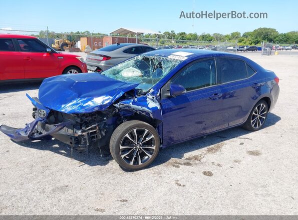 2T1BURHE1HC837987 2017 TOYOTA COROLLA Blue Передня ліва чверть
