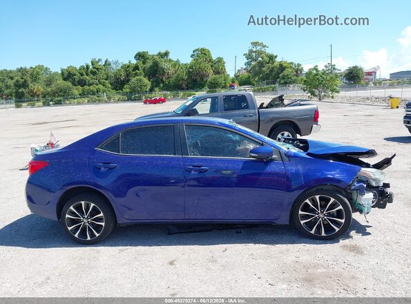 2T1BURHE1HC837987 2017 TOYOTA COROLLA Blue Вид щитка приладів