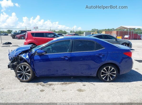 2T1BURHE1HC837987 2017 TOYOTA COROLLA Blue Вид задньої частини салону