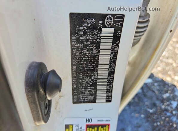 2T1BURHE1JC014529 2018 TOYOTA COROLLA Белый Вид подкапотного пространства