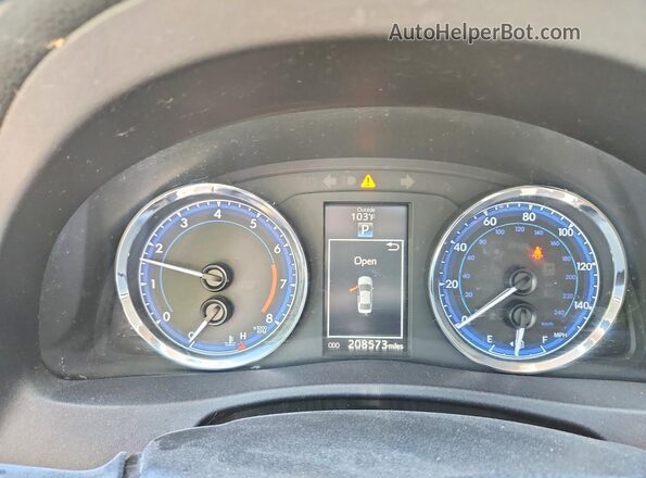 2T1BURHE1JC014529 2018 TOYOTA COROLLA Белый Вид щитка приборов