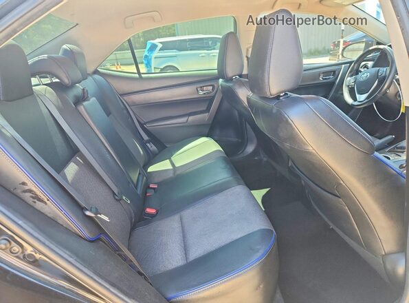 2T1BURHE1JC017298 2018 TOYOTA COROLLA Black Вид задніх сидінь