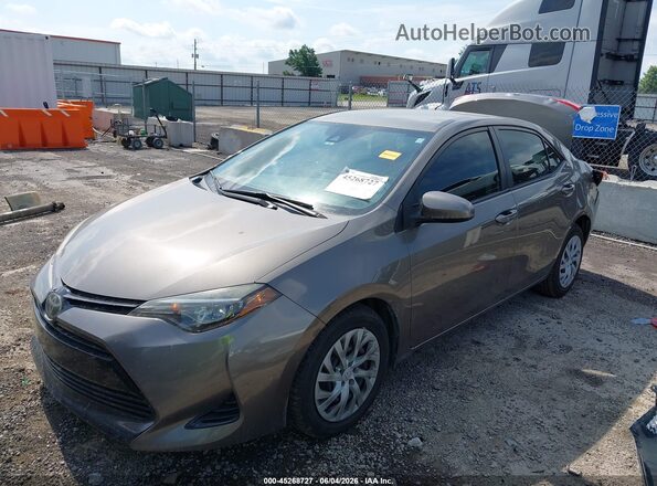 2T1BURHE1JC029788 2018 TOYOTA COROLLA Gray Przód lewy