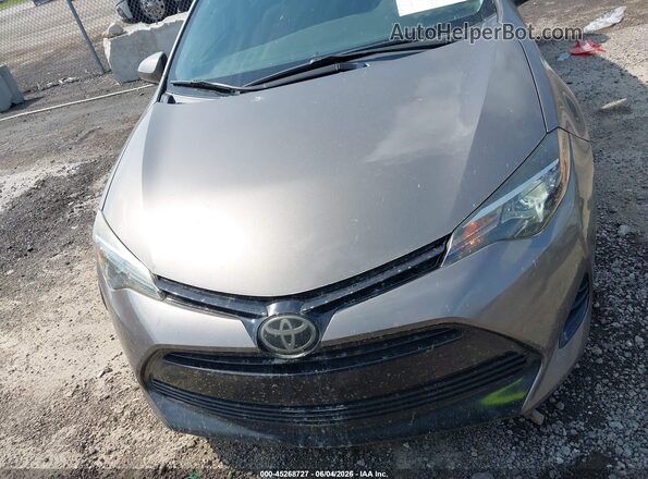 2T1BURHE1JC029788 2018 TOYOTA COROLLA Gray Widok zestawu wskaźników