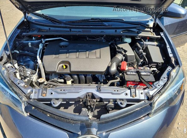2T1BURHE1JC077646 2018 TOYOTA COROLLA Blue Rear interior view