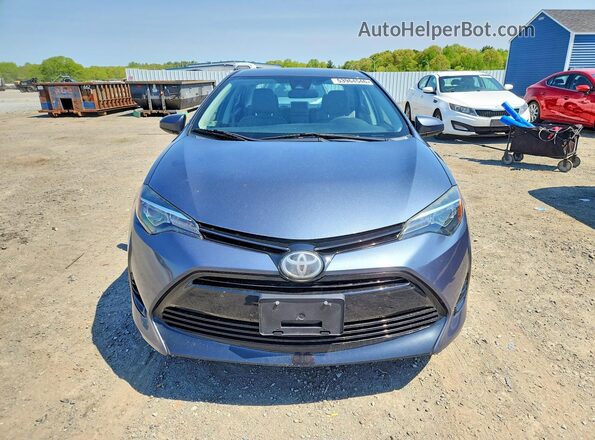 2T1BURHE1JC077646 2018 TOYOTA COROLLA Blue Front view