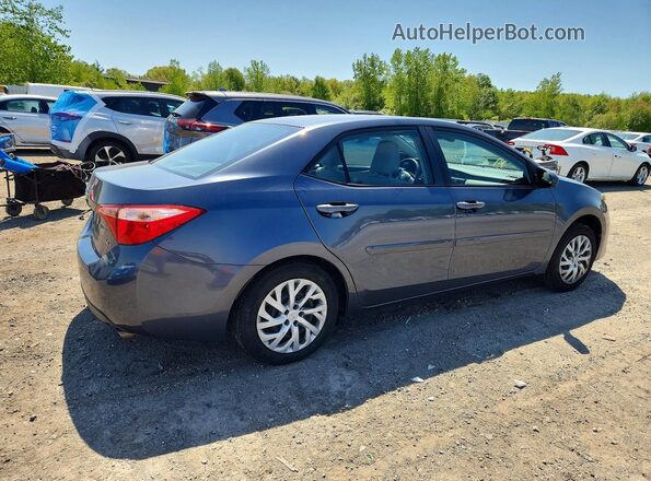 2T1BURHE1JC077646 2018 TOYOTA COROLLA Blue Rear right