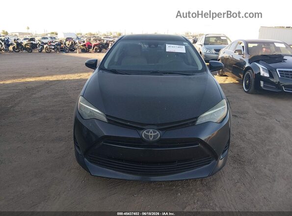 2T1BURHE1JC081146 2018 TOYOTA COROLLA Black Вид щитка приладів