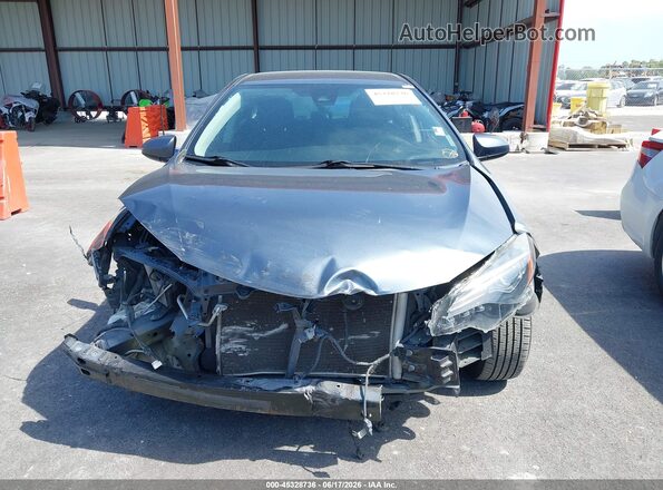 2T1BURHE1JC989211 2018 TOYOTA COROLLA Gray Instrument cluster view