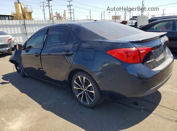 2T1BURHE1KC128824 2019 TOYOTA COROLLA Blue Trasero izquierdo