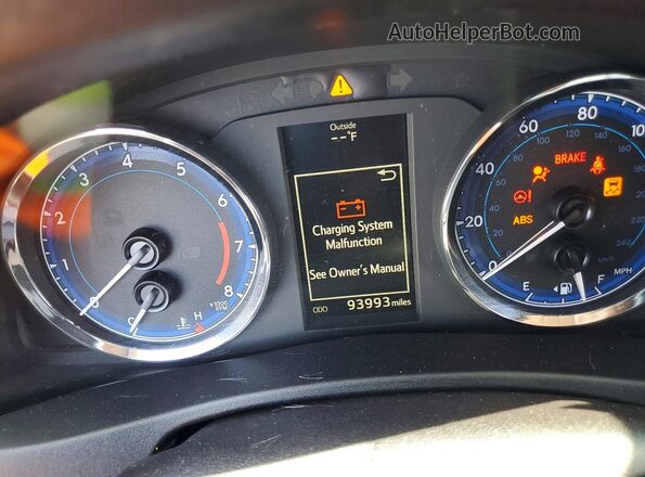 2T1BURHE1KC128824 2019 TOYOTA COROLLA Blue Vista del cuadro de instrumentos