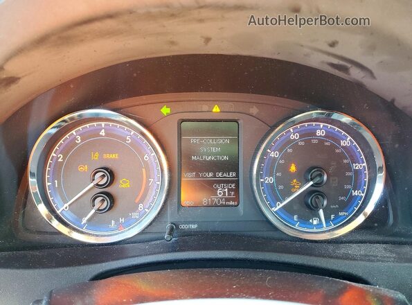 2T1BURHE1KC161578 2019 TOYOTA COROLLA Silver Вид щитка приладів