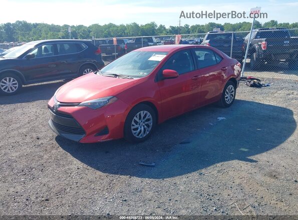 2T1BURHE1KC194287 2019 TOYOTA COROLLA Красный Передняя левая четверть