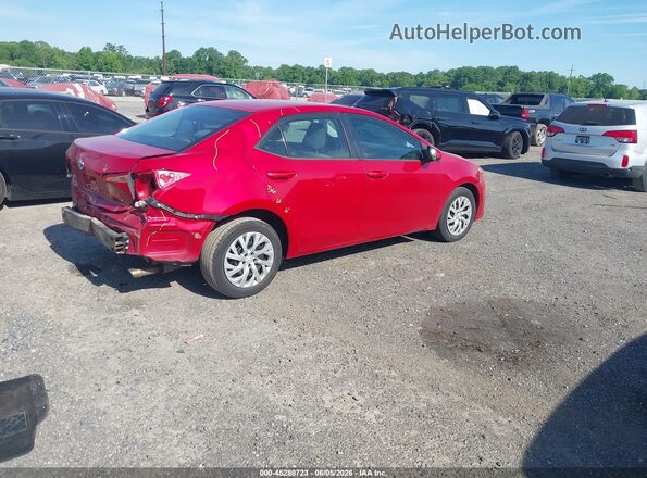 2T1BURHE1KC194287 2019 TOYOTA COROLLA Красный Задняя правая четверть