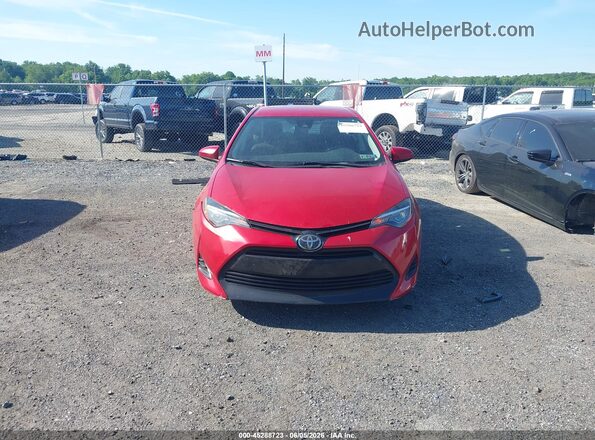 2T1BURHE1KC194287 2019 TOYOTA COROLLA Красный Вид щитка приборов