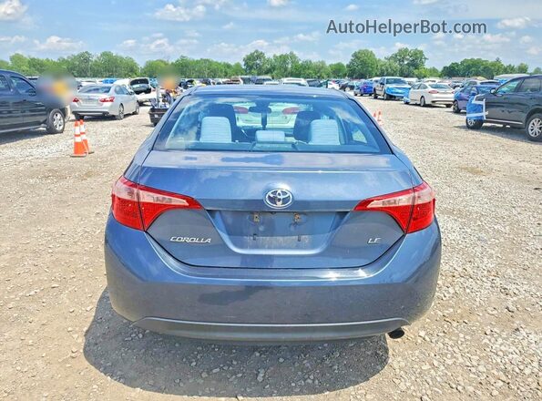 2T1BURHE1KC202615 2019 TOYOTA COROLLA Blue Rear view