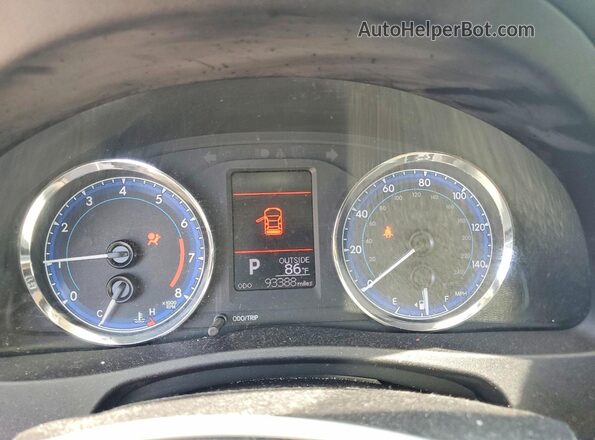 2T1BURHE1KC202615 2019 TOYOTA COROLLA Blue Instrument cluster view
