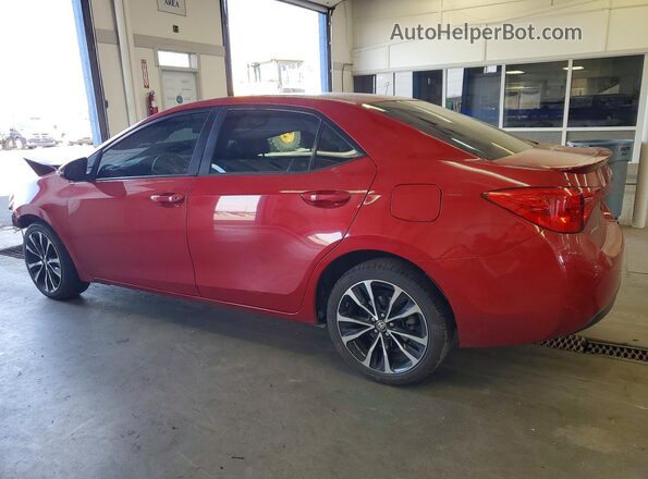 2T1BURHE1KC230222 2019 TOYOTA COROLLA Red Հետևի ձախ
