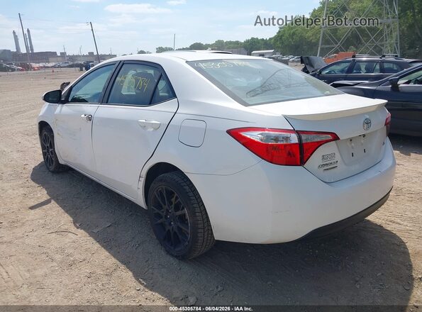 2T1BURHE2GC511386 2016 TOYOTA COROLLA White Задня ліва чверть