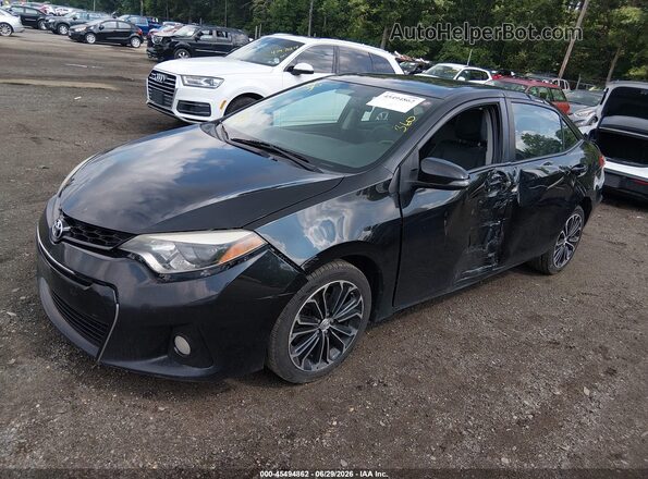 2T1BURHE2GC554836 2016 TOYOTA COROLLA Black წინა მარცხენა ხედი სამი მეოთხედიდან