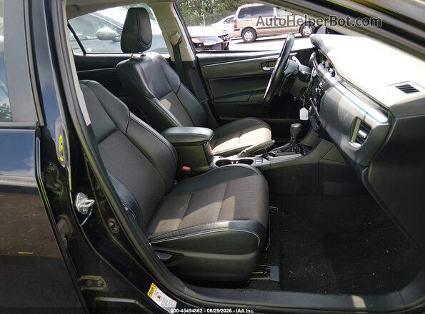 2T1BURHE2GC554836 2016 TOYOTA COROLLA Black წინა სალონის ხედი