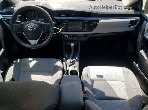 2T1BURHE2GC566954 2016 TOYOTA COROLLA Gray Вид панелі приладів