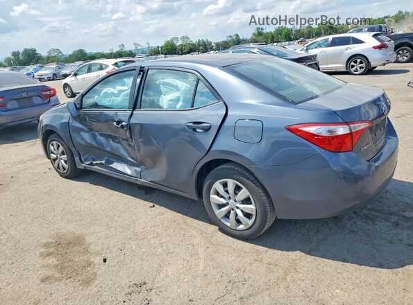 2T1BURHE2GC566954 2016 TOYOTA COROLLA Gray Задня ліва чверть