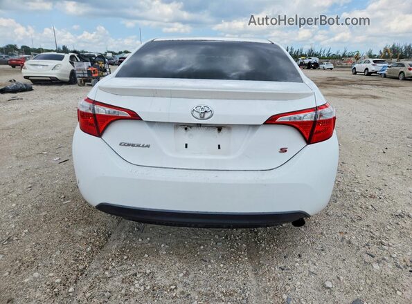 2T1BURHE2GC582085 2016 TOYOTA COROLLA Белый Вид сзади