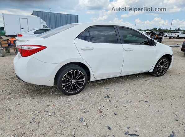 2T1BURHE2GC582085 2016 TOYOTA COROLLA Белый Задняя правая четверть