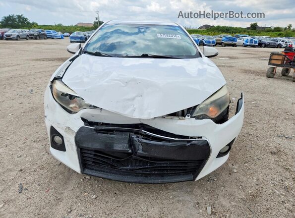 2T1BURHE2GC582085 2016 TOYOTA COROLLA Белый Вид спереди