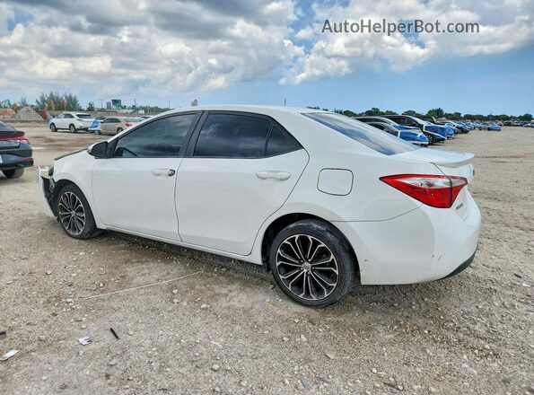 2T1BURHE2GC582085 2016 TOYOTA COROLLA Белый Задняя левая четверть