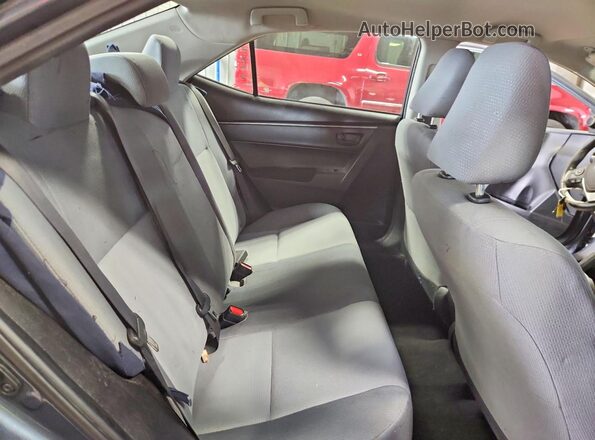 2T1BURHE2GC598318 2016 TOYOTA COROLLA Gray უკანა სავარძლების ხედი