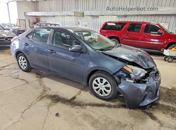 2T1BURHE2GC598318 2016 TOYOTA COROLLA Gray წინა მარჯვენა