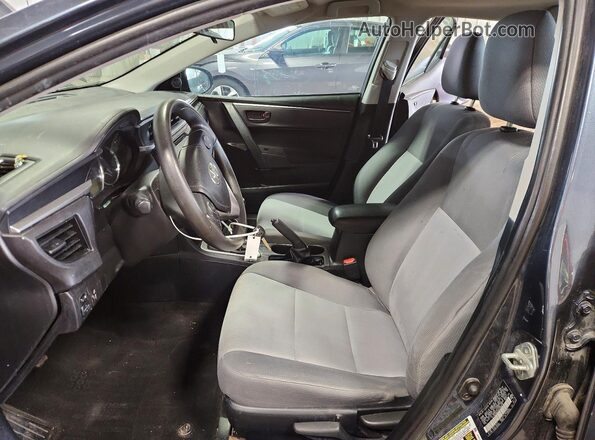 2T1BURHE2GC598318 2016 TOYOTA COROLLA Gray წინა სალონის ხედი