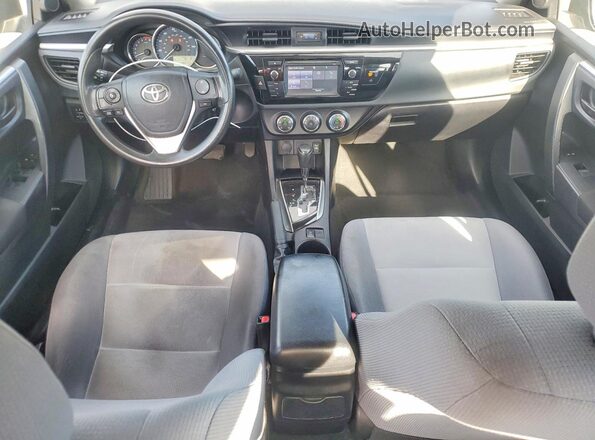 2T1BURHE2GC618244 2016 TOYOTA COROLLA Charcoal წინა პანელის ხედი