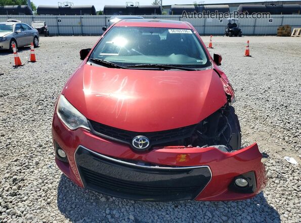 2T1BURHE2GC702449 2016 TOYOTA COROLLA Red 
