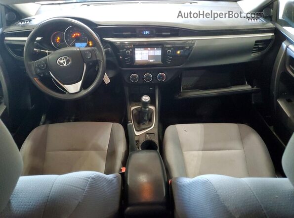 2T1BURHE2GC713757 2016 TOYOTA COROLLA Gray Առջևի վահանակի տեսք