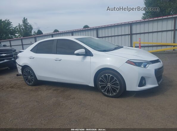 2T1BURHE2GC738657 2016 TOYOTA COROLLA Белый 