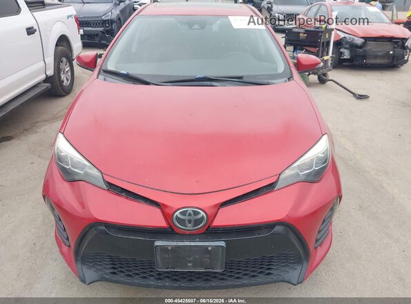 2T1BURHE2HC760143 2017 TOYOTA COROLLA Red Front view