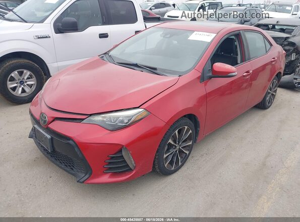 2T1BURHE2HC760143 2017 TOYOTA COROLLA Red Front left
